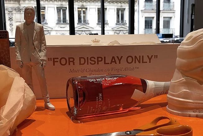 Virgil Abloh Collabore Avec La Maison Française De Champagne Moët & Chandon