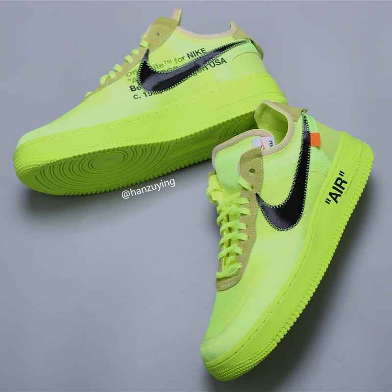 off white nike fluo