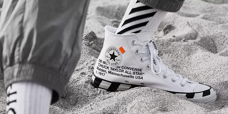 converse noir off white