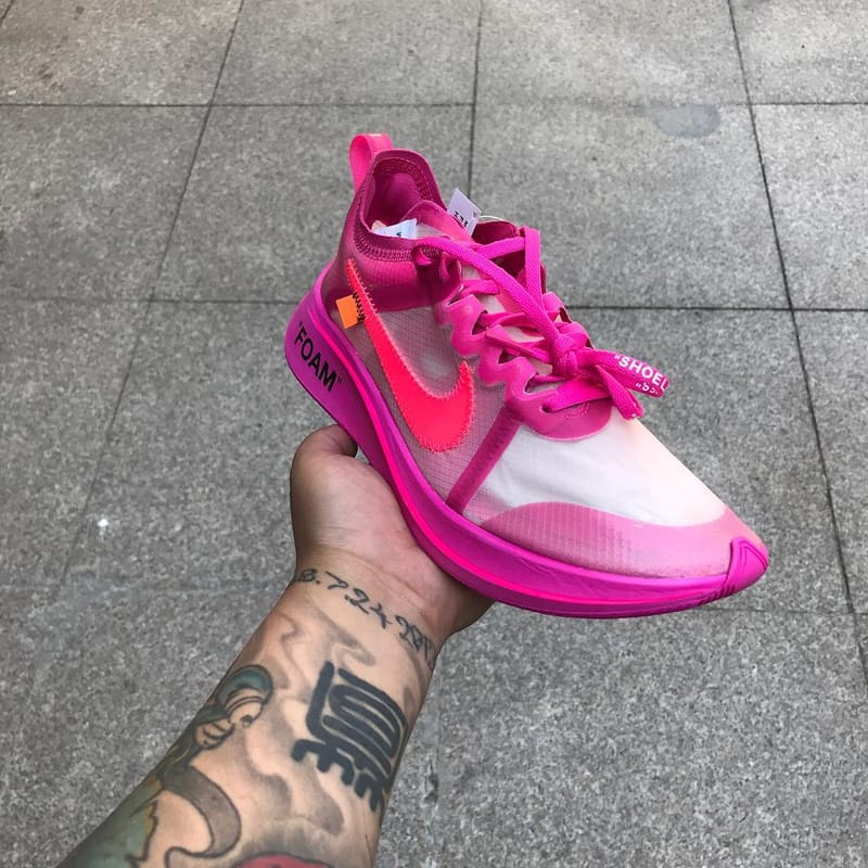 off white zoom fly rose