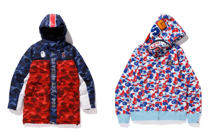 Voici Toutes Les Photos Officielles Des Produits De La Collection BAPE x PSG