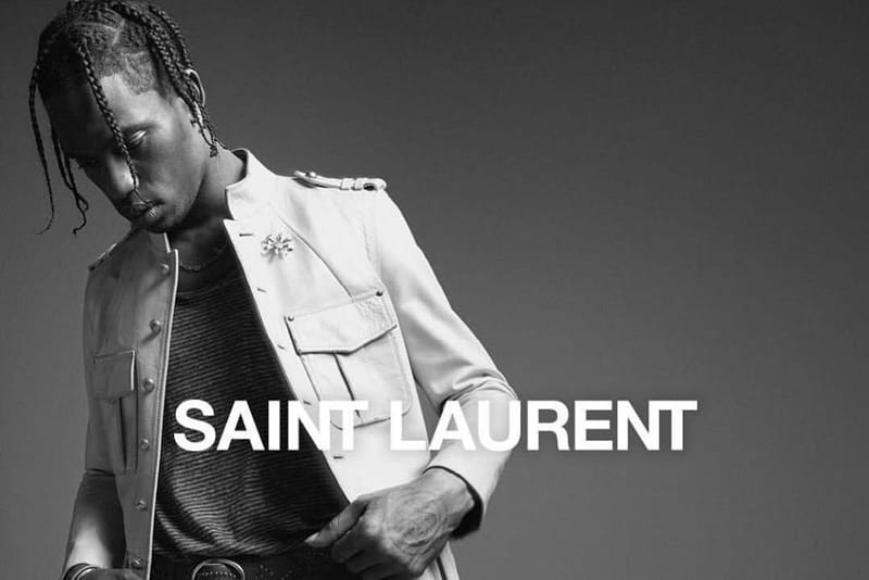 Travis Scott Égérie De La Nouvelle Campagne Saint Laurent