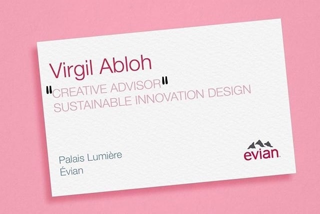 Evian Annonce Une Collaboration Avec Virgil Abloh