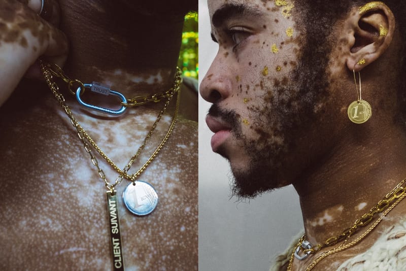 Pièces De 1 Euro En Or, Collier "Client Suivant", Le Label Parisien IN GOLD WE TRUST® Se Joue De La Société De Consommation