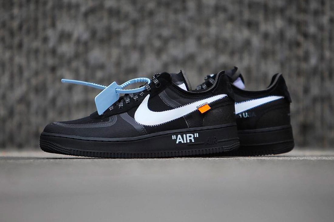 nike air force nere off white