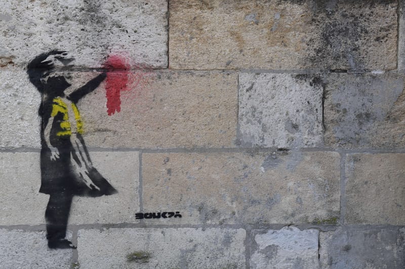 La Dernière Œuvre De Banksy Serait-Elle Un Message De Soutien Aux Gilets Jaunes ?
