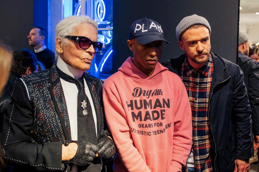 Photo De Karl Lagerfeld Avec Pharrell Et Justin Timberlake