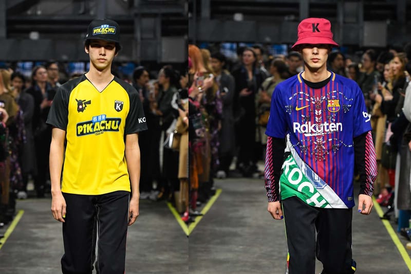 KOCHÉ présente de nouveaux reworks de maillots de football et une collection Pikachu à Tokyo