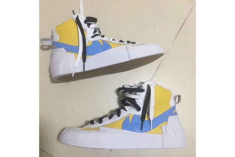 nike sacai blazer with the dunk nouveau coloris photo