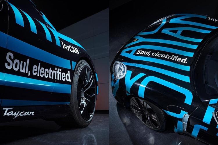 Porsche Tease Son Premier Modèle 100% Électrique En L'Enveloppant D'Un Camouflage Minimaliste