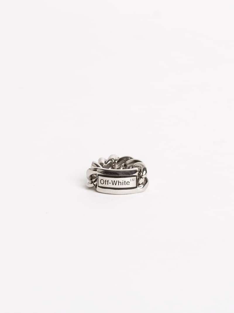 Off White, bijou, bague, boucles d'oreilles,