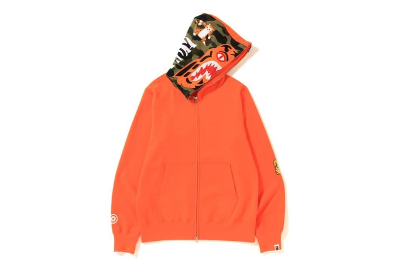 BAPE France hoodies tiger full-zip photos