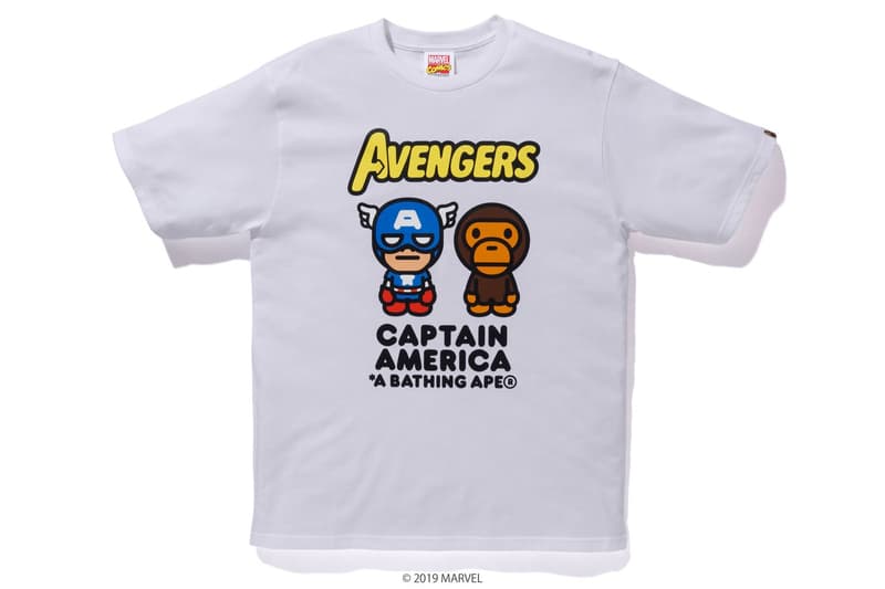 Photos de la collab BAPE x Marvel