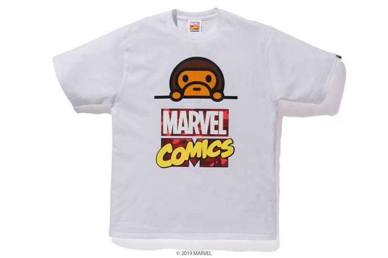 Photos de la collab BAPE x Marvel