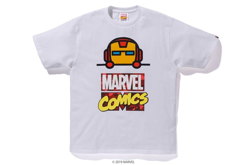 Photos de la collab BAPE x Marvel