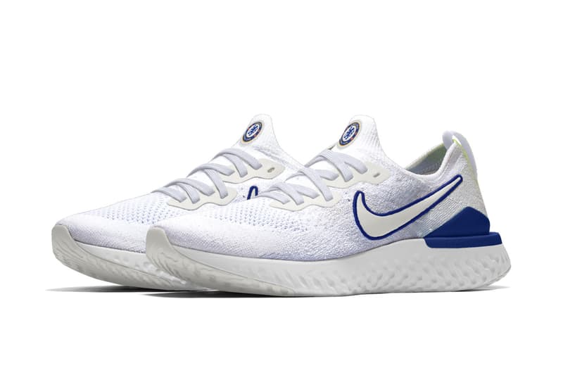 Nike Epic React Flyknit 2 Barcelone Chelsea Tottenham photos personnalisable