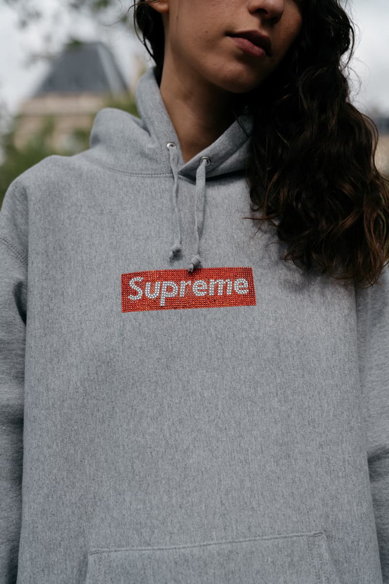 Photo des Box Logos Supreme x Swarovski