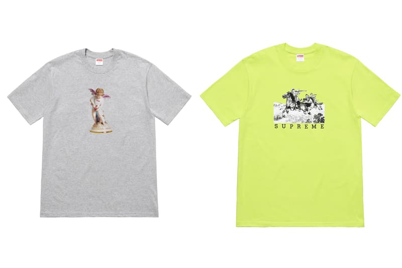 Supreme t-shirt printemps été 2019 ghost rider dali cupidon photos sortie