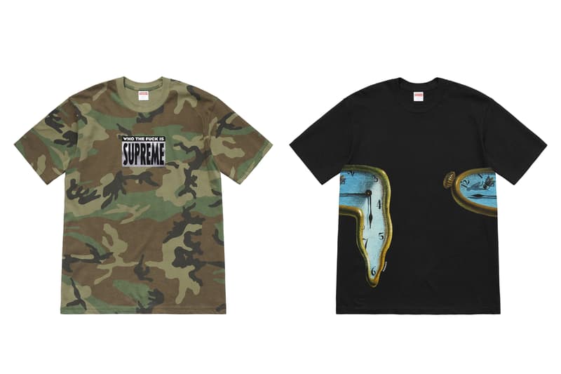 Supreme t-shirt printemps été 2019 ghost rider dali cupidon photos sortie