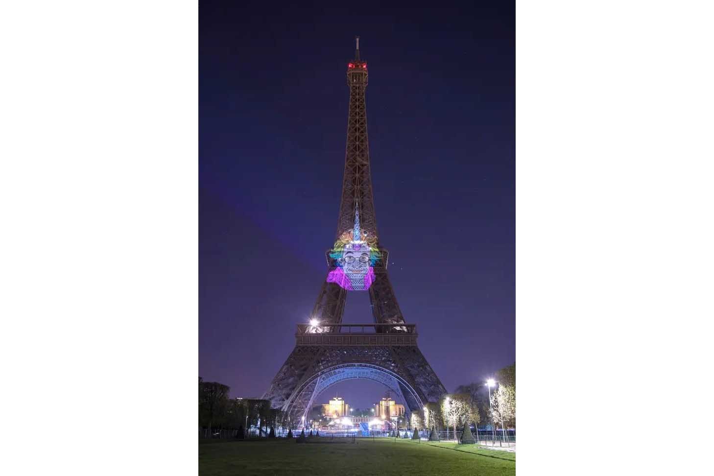 Tour Eiffel John Hammon Licorne Projection Photos art