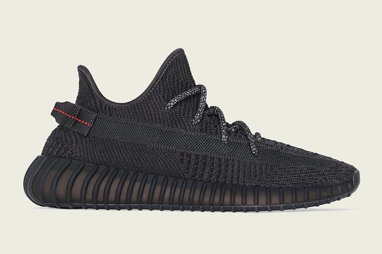 Voilà les visuels officiels de la YEEZY BOOST 350 V2 "All-Black"