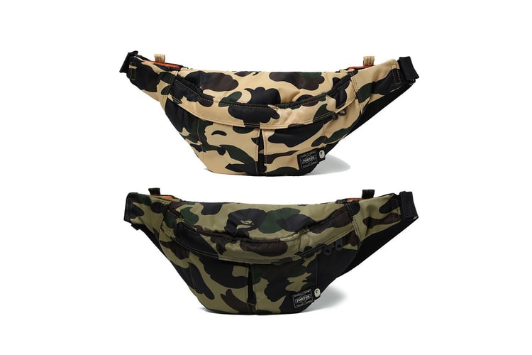 BAPE France droppe des bananes et sacoches camo en collab avec PORTER