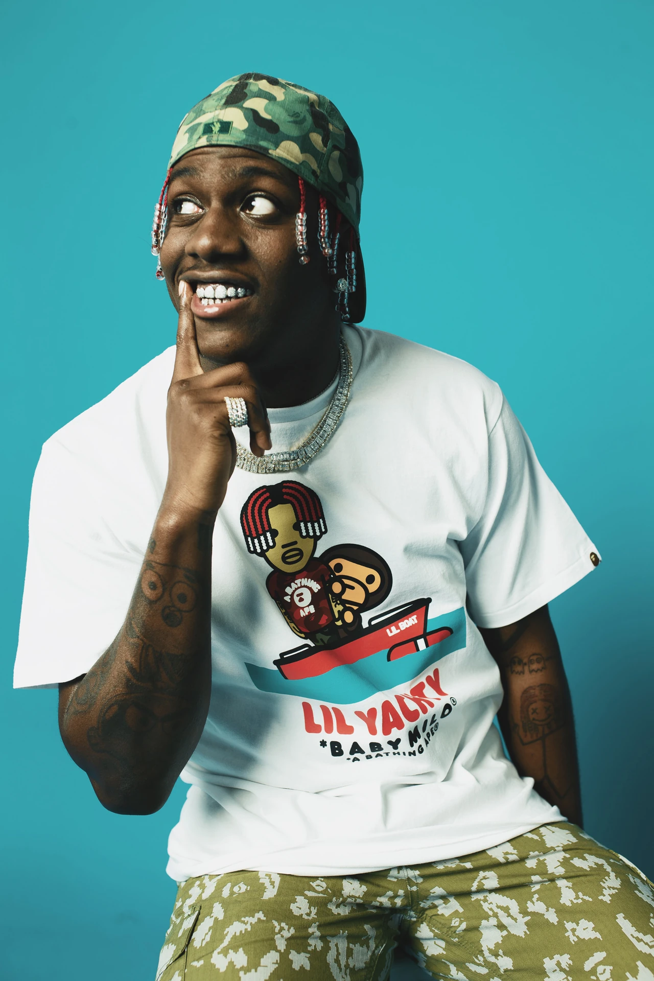 BAPE Lil yachty collection lookbook sortie