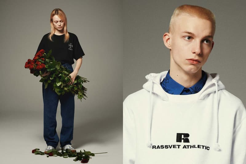 Gosha Rubchinskiy Russell Athletic Rassvet collection lookbook