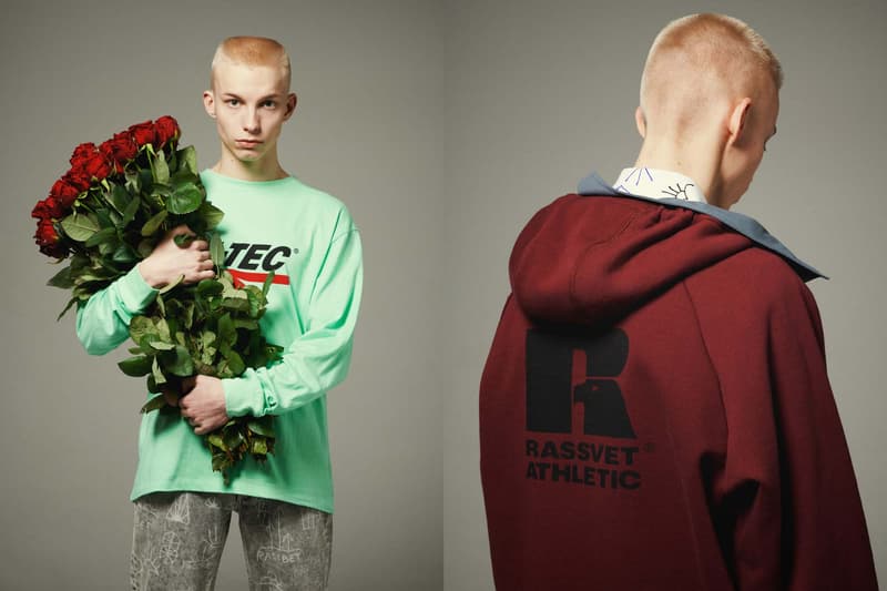 Gosha Rubchinskiy Russell Athletic Rassvet collection lookbook