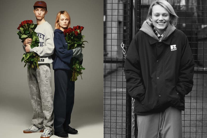 Gosha Rubchinskiy Russell Athletic Rassvet collection lookbook