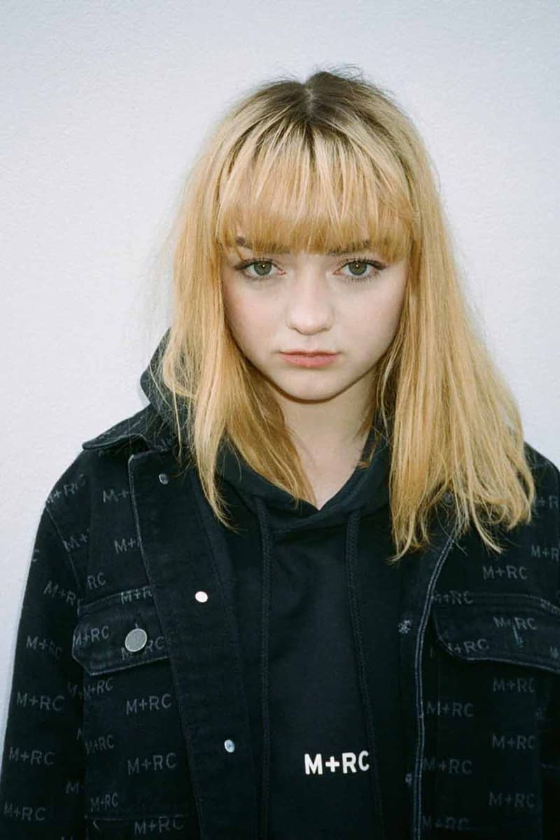 MR+C Noir maisie williams printemps été 2019 éditorial
