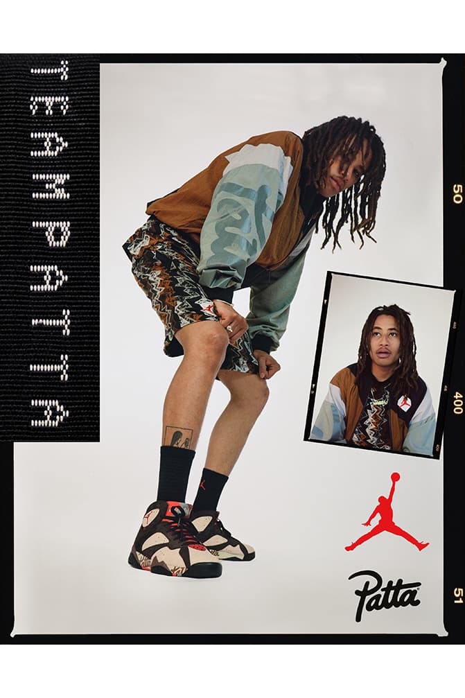 neymar patta jordan 7 lookbook sortie 