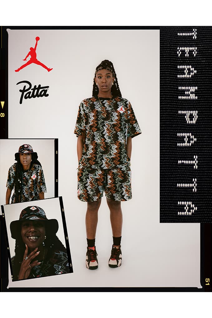 neymar patta jordan 7 lookbook sortie 