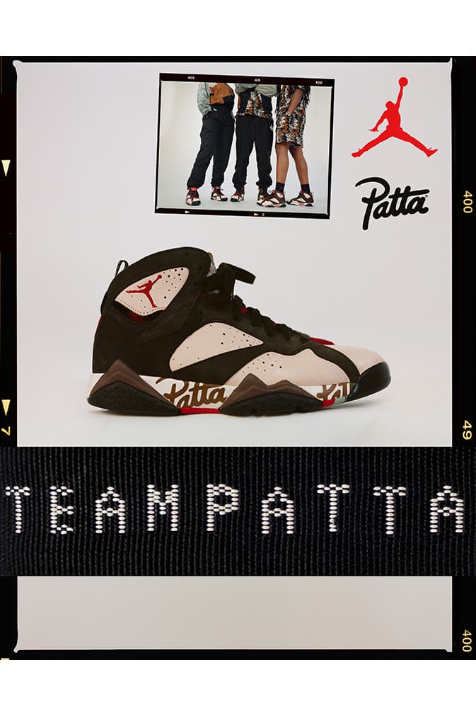 neymar patta jordan 7 lookbook sortie 