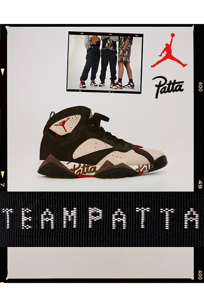 neymar patta jordan 7 lookbook sortie