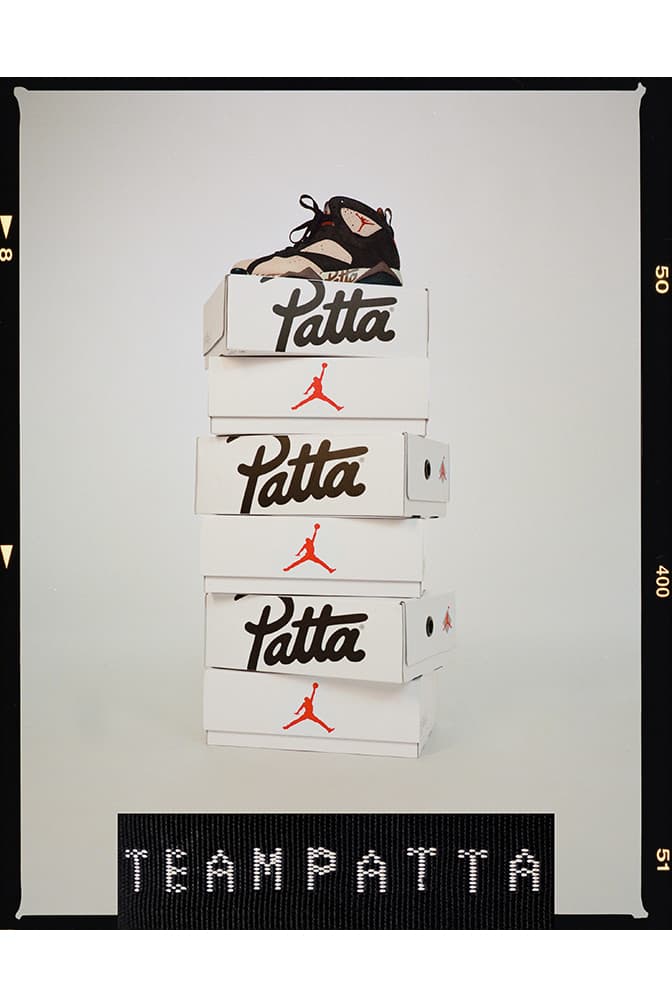 neymar patta jordan 7 lookbook sortie