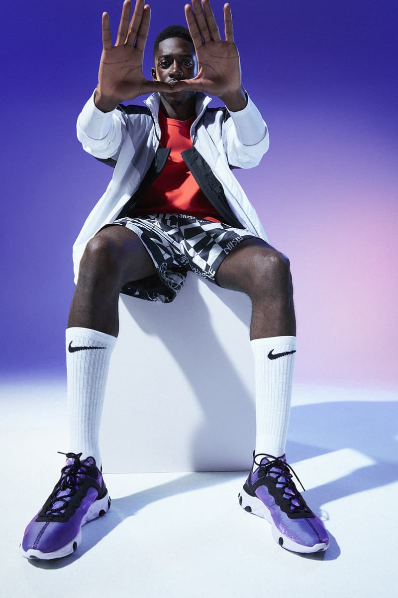 Dembélé nike react element 55 campagne photos