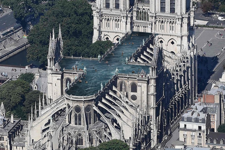 Une piscine sur le toit de Notre-Dame, la proposition un peu folle de ce cabinet d'architectes suédois