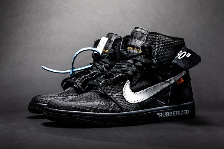 The Shoe Surgeon customise une Off-White™ x Air Jordan 1 dans une version luxe en cuir de python