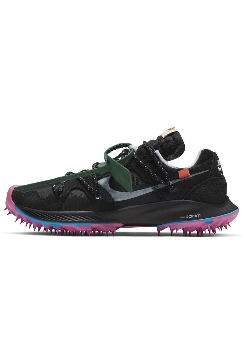 Off-White Nike sneakers athlete collection sortie date photos