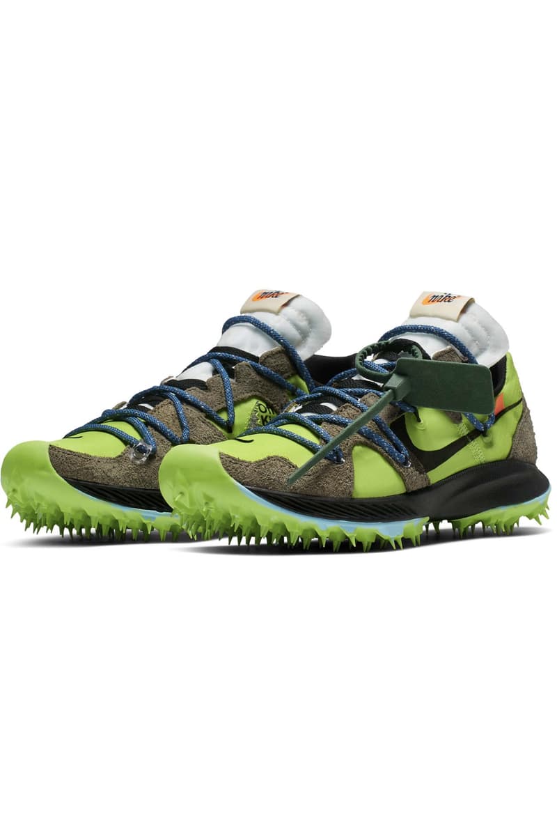 Off-White Nike sneakers athlete collection sortie date photos
