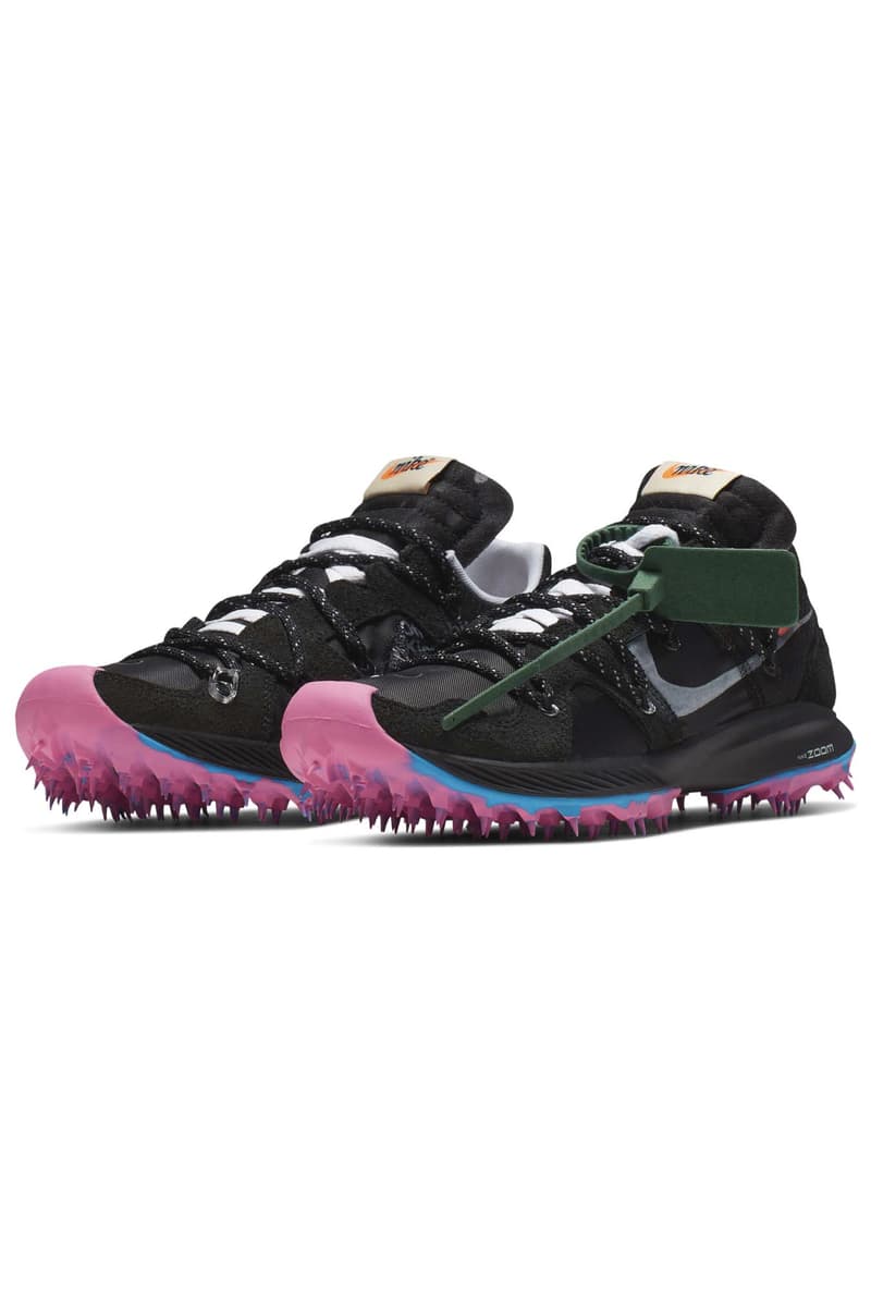 Off-White Nike sneakers athlete collection sortie date photos