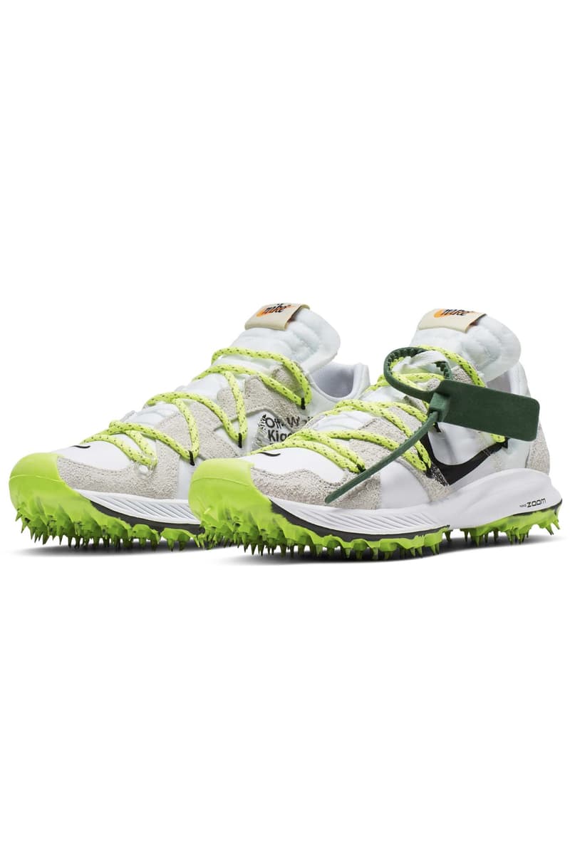 Off-White Nike sneakers athlete collection sortie date photos