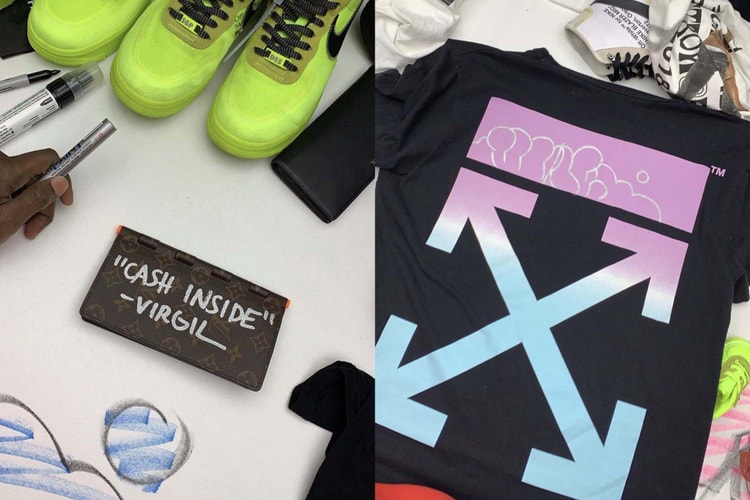 Virgil Abloh a customisé des pièces Off-White™, Louis Vuitton ou Nike pour le grand public