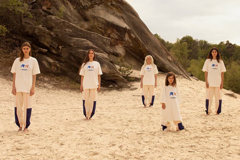 Maison Kitsuné ADER error collection the blue fox family lookbook