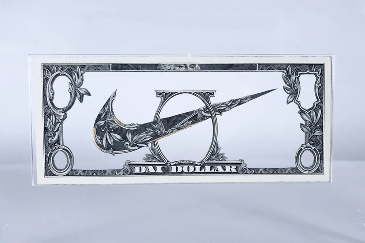 L'artiste français Dai Dai Tran réinvente des produits Nike avec des billets de banque
