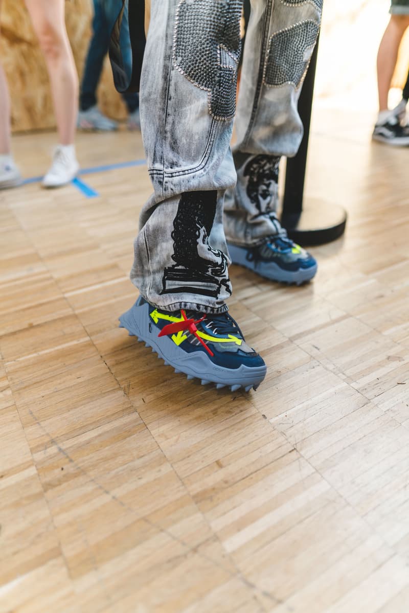 Off-White fashion week paris backstage photos