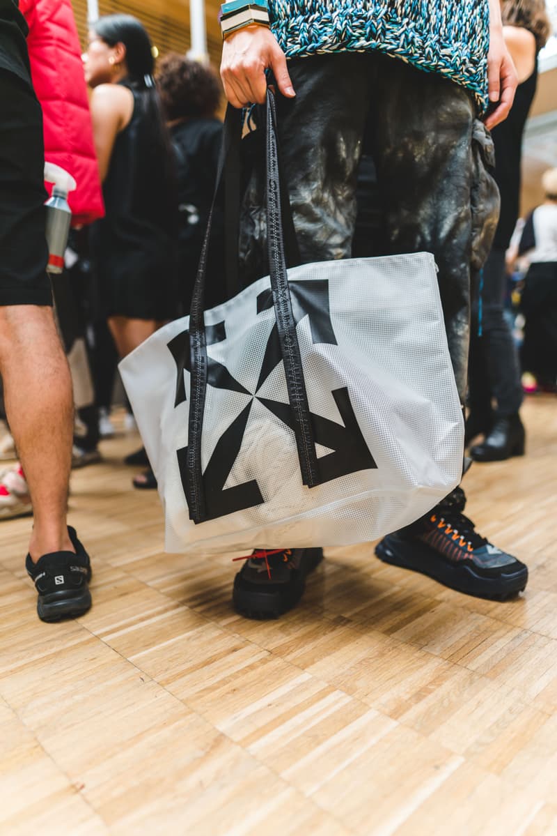 Off-White fashion week paris backstage photos