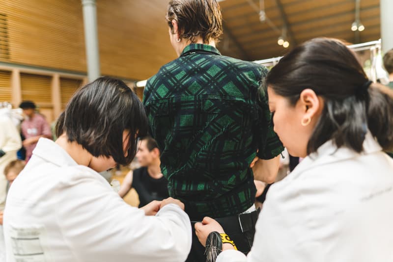 Off-White fashion week paris backstage photos