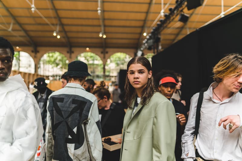 Off-White fashion week paris backstage photos